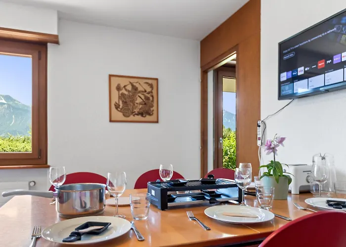 - 6 Pers - 5 Lits - 2 Parkings 아파트 크란스몬타나